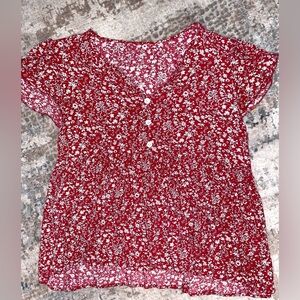 SHEIN floral blouse size medium